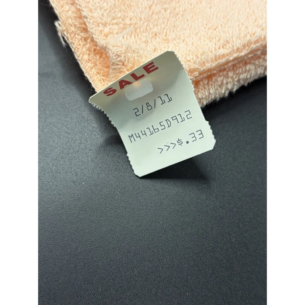 Cannon/St Mary's/Fieldcrest MillsPeach Bath Towel/Washcloth/Cotton Vtg Retro MCM